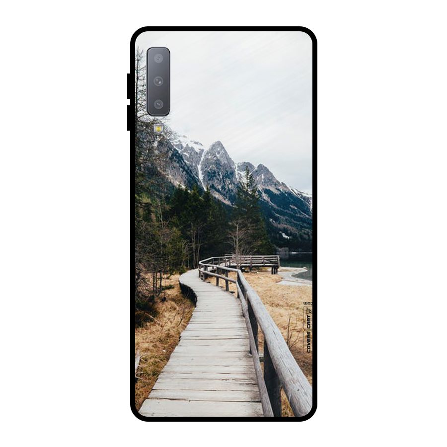 Just Wander Metal Back Case for Galaxy A7 (2018)
