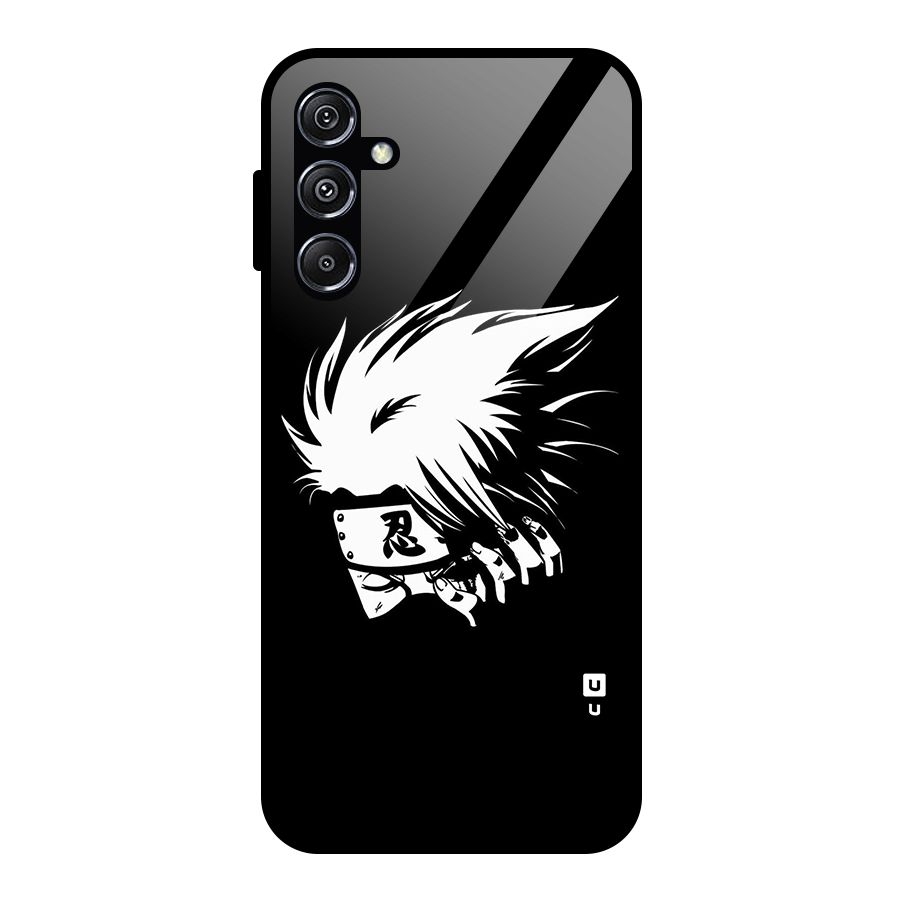 Kakashi Hatake Black Glass Back Case for Galaxy M34 5G