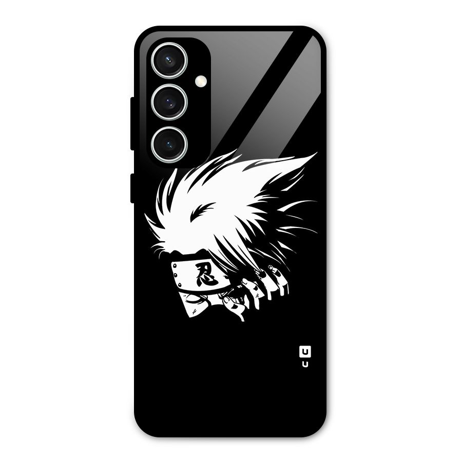 Kakashi Hatake Black Glass Back Case for Galaxy S23 FE