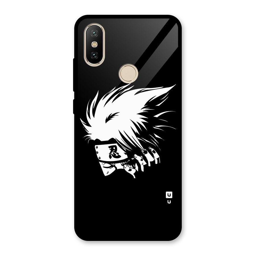 Kakashi Hatake Black Glass Back Case for Redmi A2