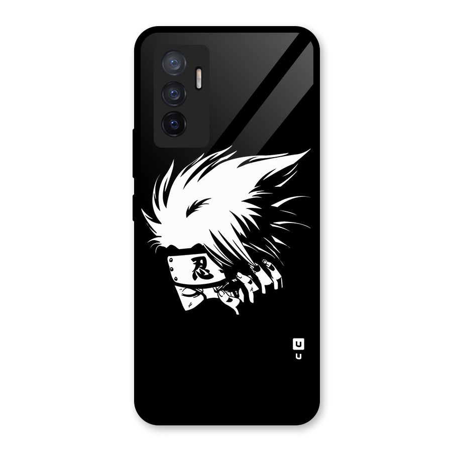 Kakashi Hatake Black Glass Back Case for Vivo V23e