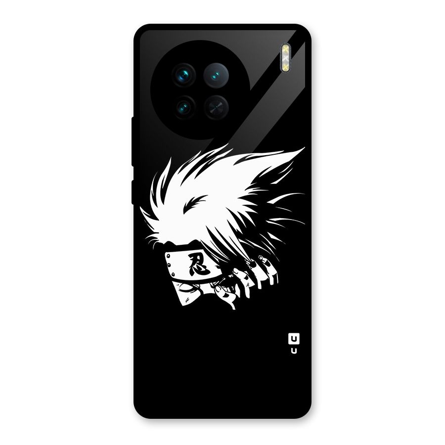 Kakashi Hatake Black Glass Back Case for Vivo X90