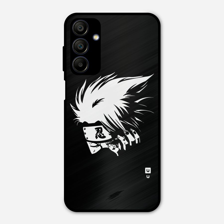 Kakashi Hatake Black Metal Back Case for Galaxy A15 5G