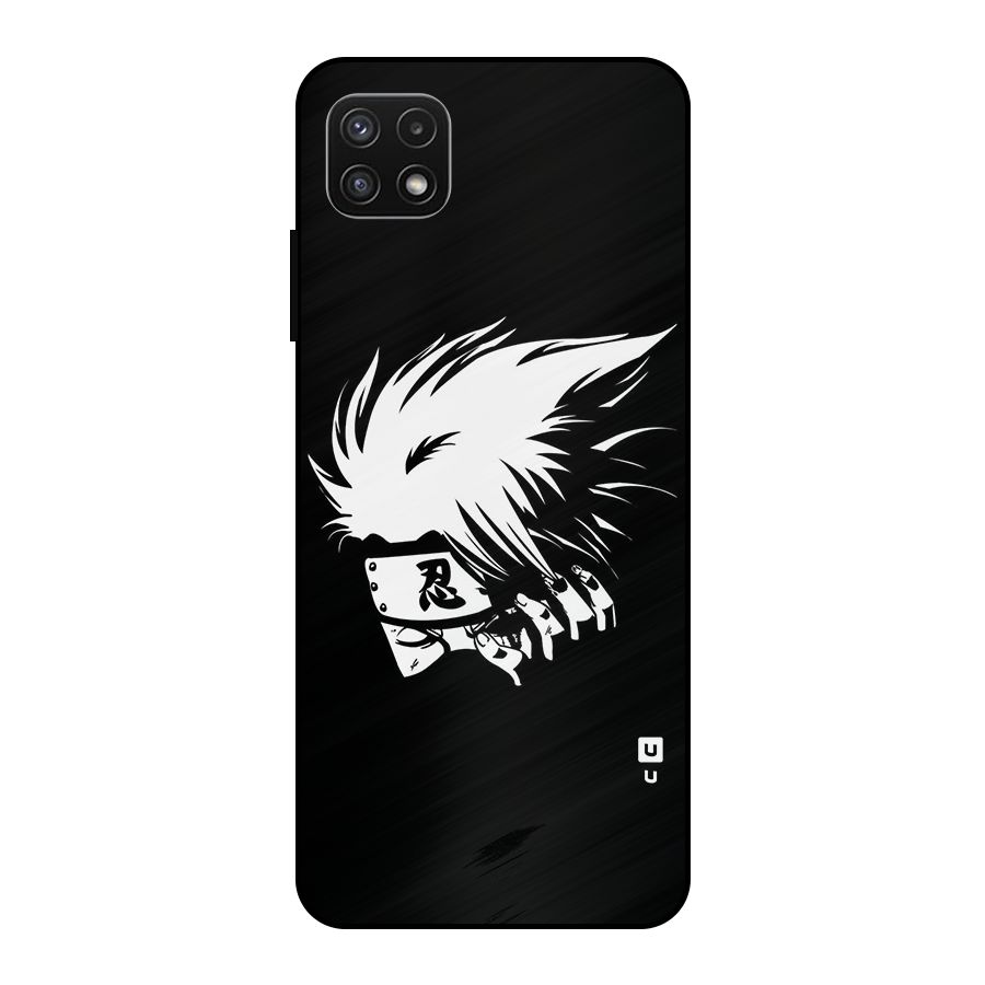 Kakashi Hatake Black Metal Back Case for Galaxy A22 5G