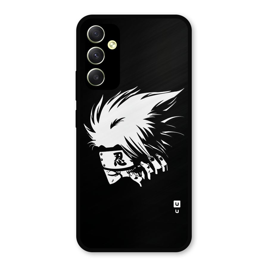 Kakashi Hatake Black Metal Back Case for Galaxy A34