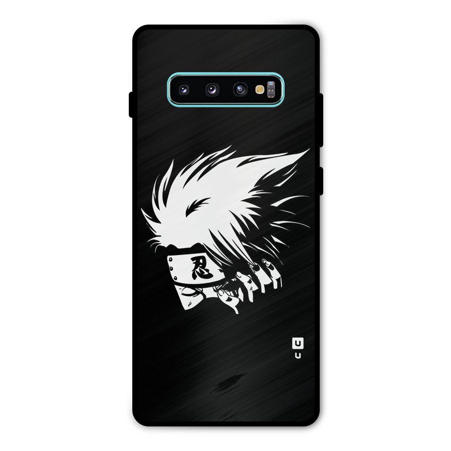 Kakashi Hatake Black Metal Back Case for Galaxy S10 Plus