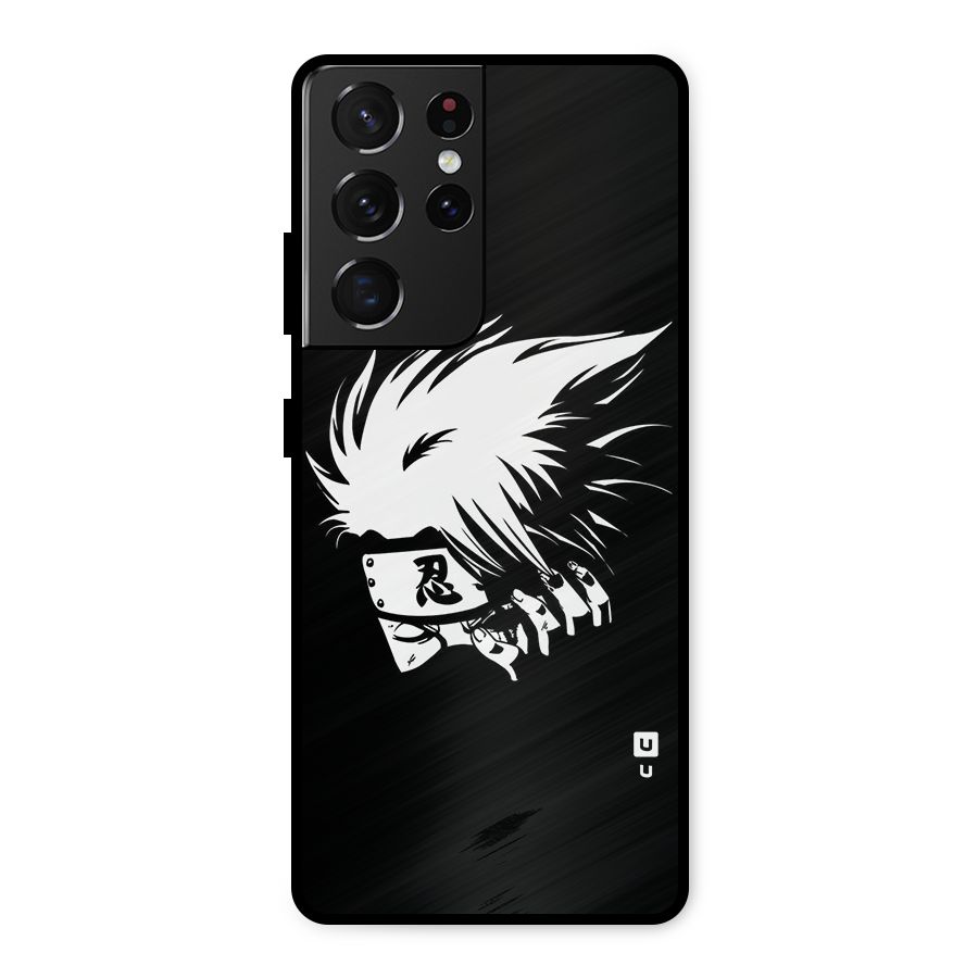 Kakashi Hatake Black Metal Back Case for Galaxy S21 Ultra 5G