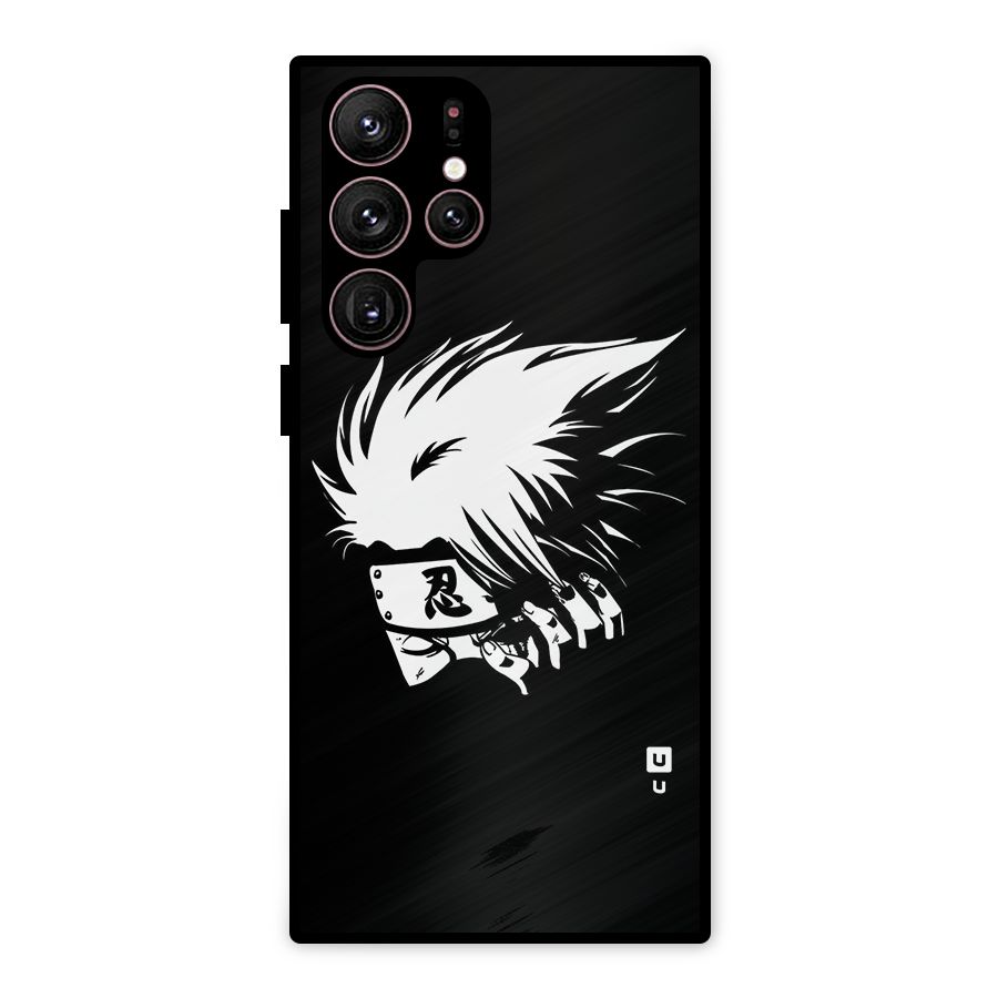 Kakashi Hatake Black Metal Back Case for Galaxy S22 Ultra 5G
