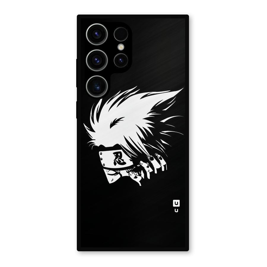Kakashi Hatake Black Metal Back Case for Galaxy S23 Ultra