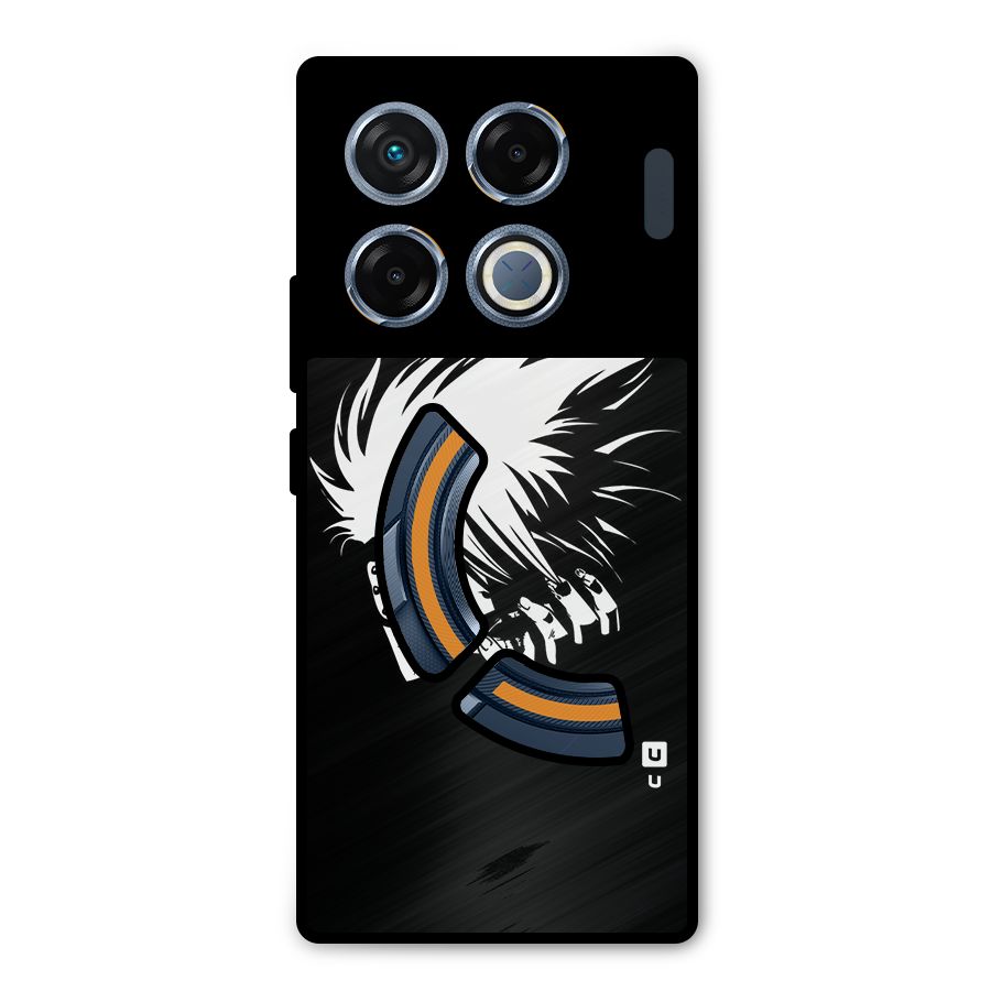 Kakashi Hatake Black Metal Back Case for Infinix GT 20 Pro
