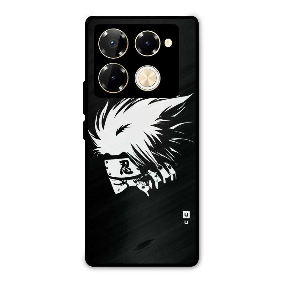 Kakashi Hatake Black Metal Back Case for Infinix Note 40 Pro