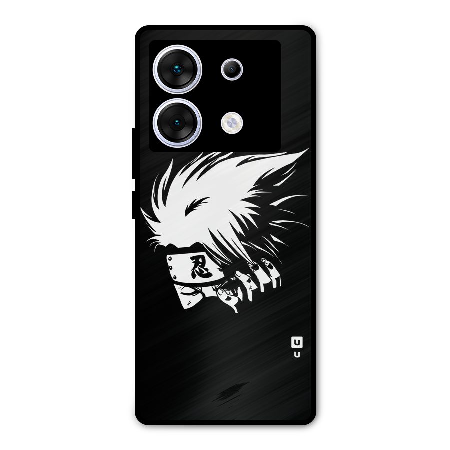 Kakashi Hatake Black Metal Back Case for Infinix Zero 30 5G