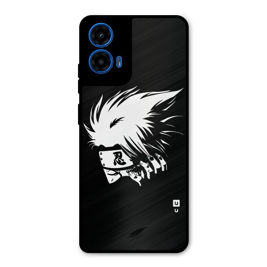Kakashi Hatake Black Metal Back Case for Moto G45