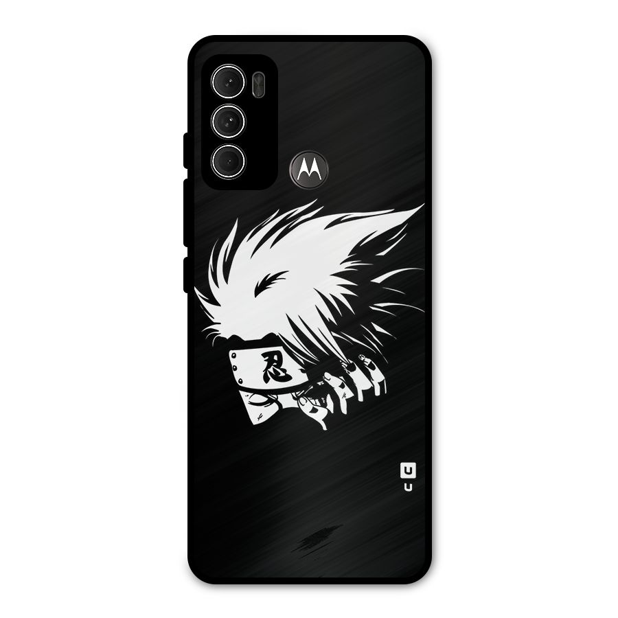 Kakashi Hatake Black Metal Back Case for Moto G60