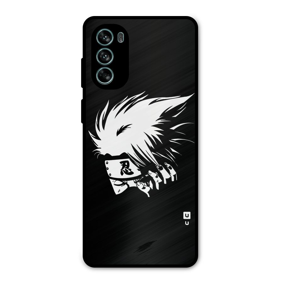 Kakashi Hatake Black Metal Back Case for Moto G62