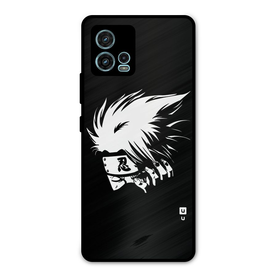 Kakashi Hatake Black Metal Back Case for Moto G72