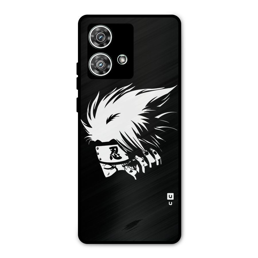 Kakashi Hatake Black Metal Back Case for Motorola Edge 40 Neo
