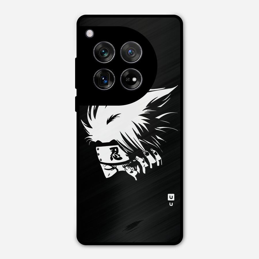 Kakashi Hatake Black Metal Back Case for OnePlus 12