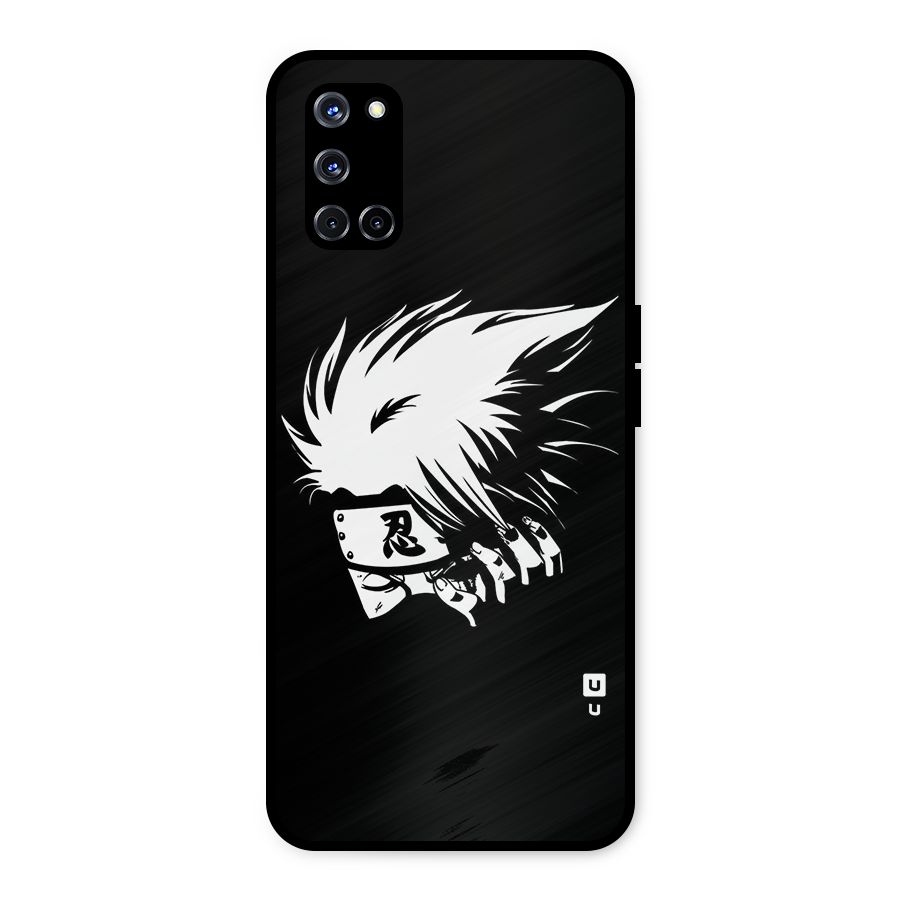 Kakashi Hatake Black Metal Back Case for Oppo A52
