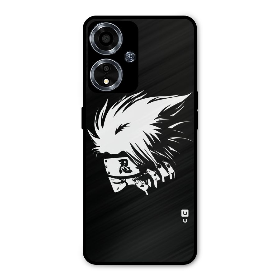 Kakashi Hatake Black Metal Back Case for Oppo A59