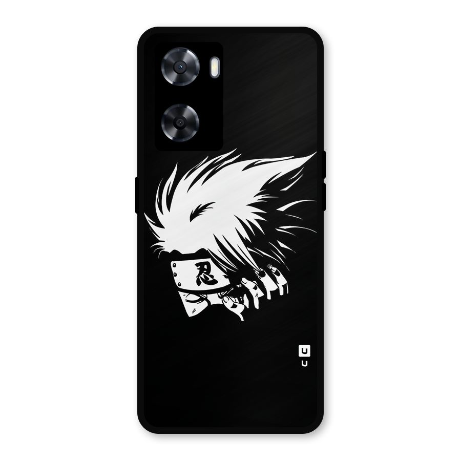 Kakashi Hatake Black Metal Back Case for Oppo A77