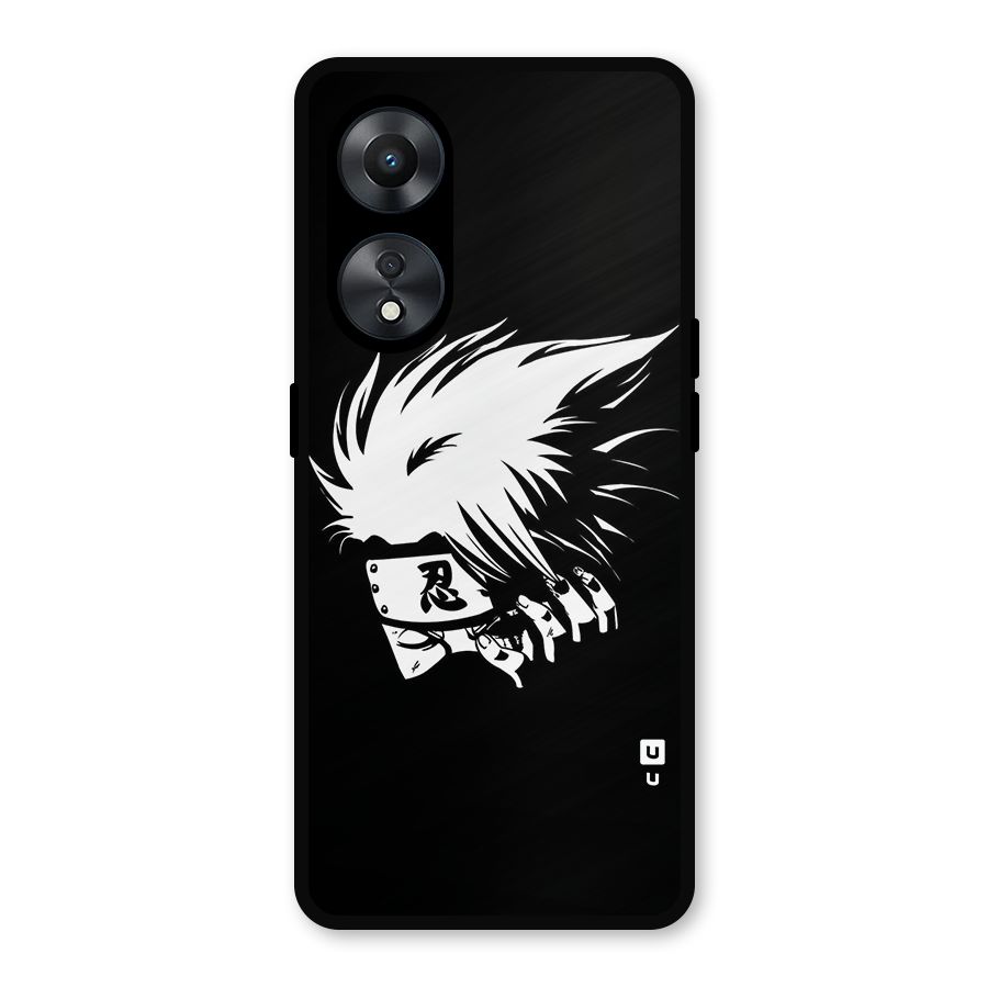 Kakashi Hatake Black Metal Back Case for Oppo A78