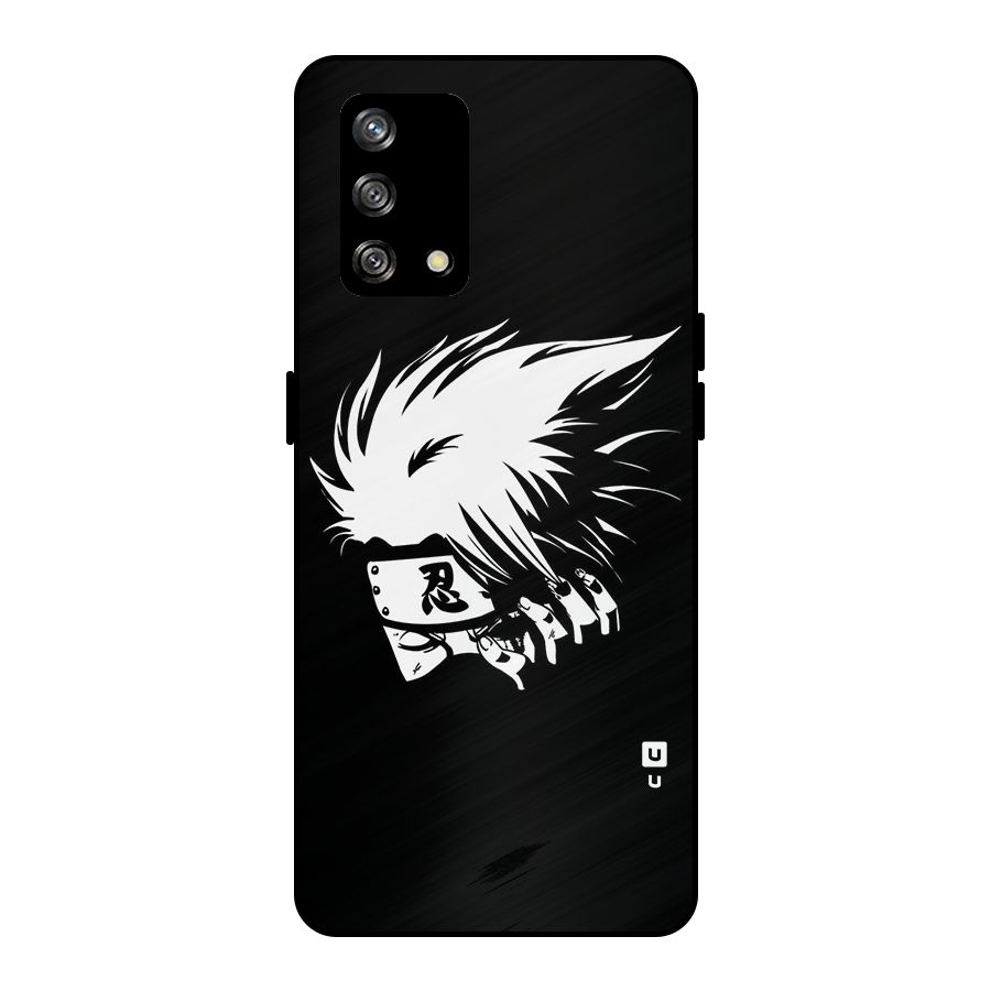 Kakashi Hatake Black Metal Back Case for Oppo F19