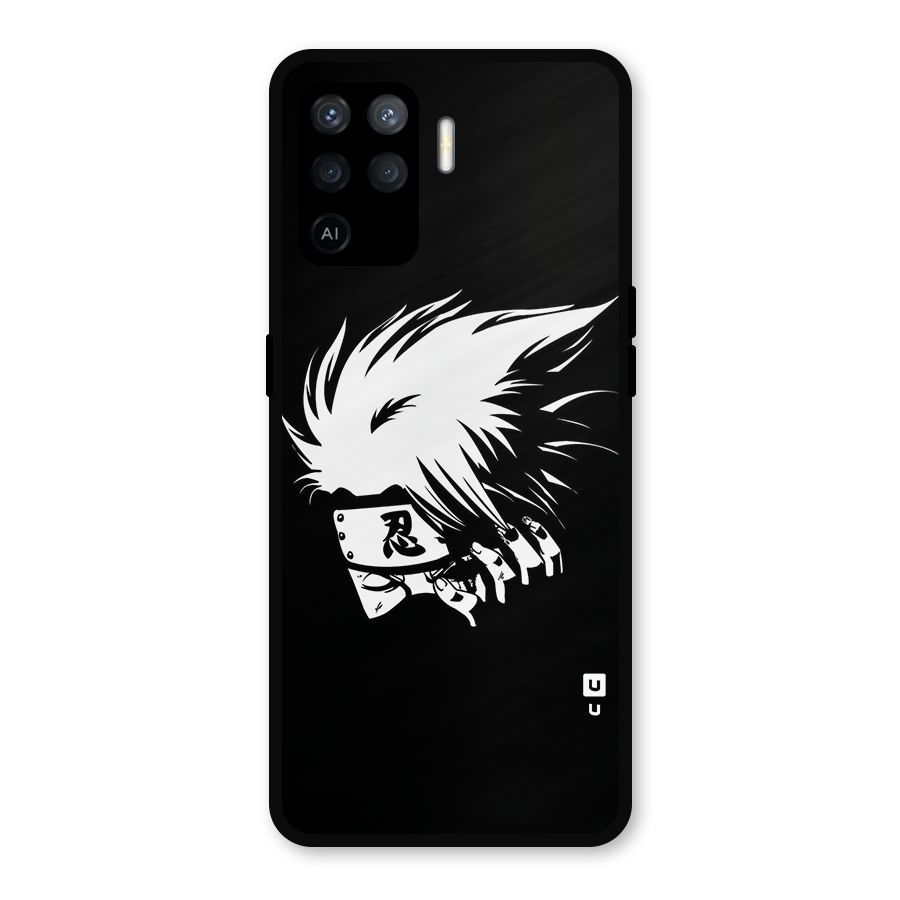 Kakashi Hatake Black Metal Back Case for Oppo F19 Pro