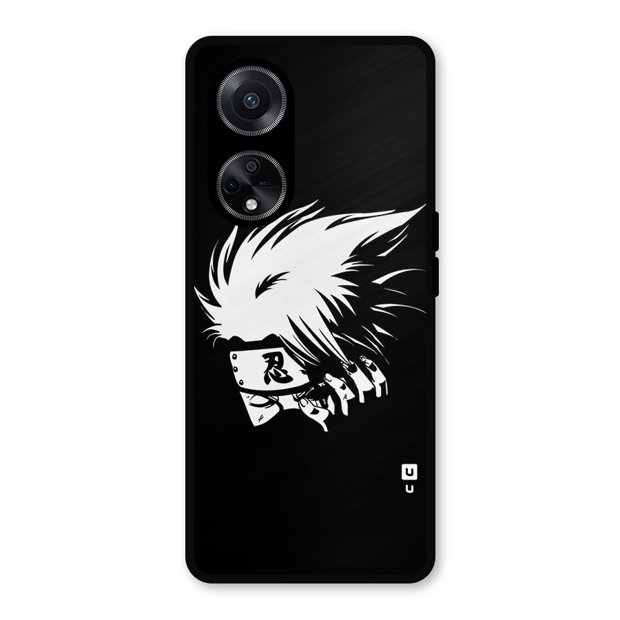 Kakashi Hatake Black Metal Back Case for Oppo F23