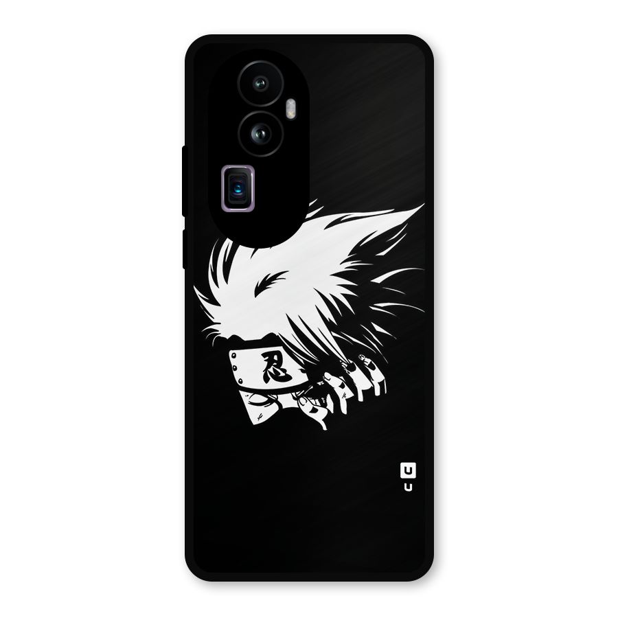 Kakashi Hatake Black Metal Back Case for Oppo Reno10 Pro Plus