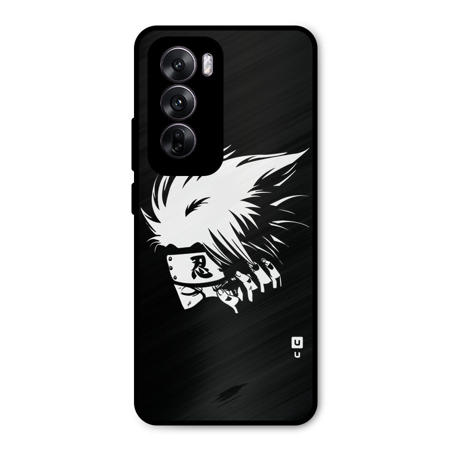 Kakashi Hatake Black Metal Back Case for Oppo Reno12