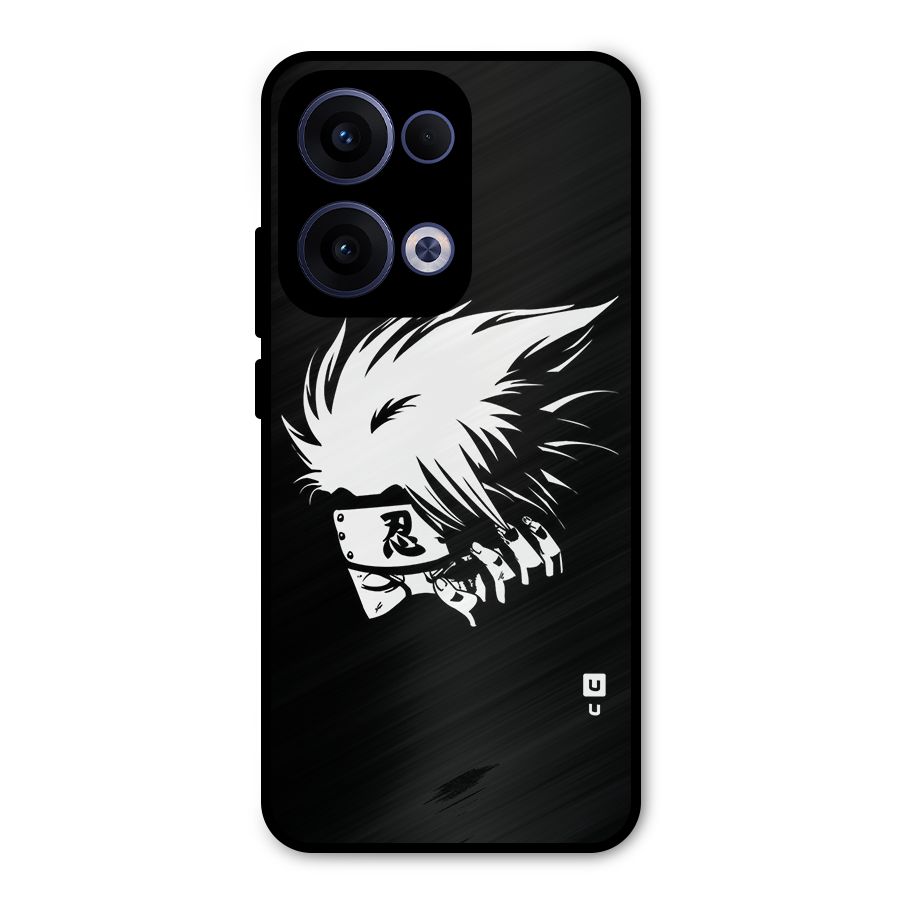 Kakashi Hatake Black Metal Back Case for Oppo Reno13
