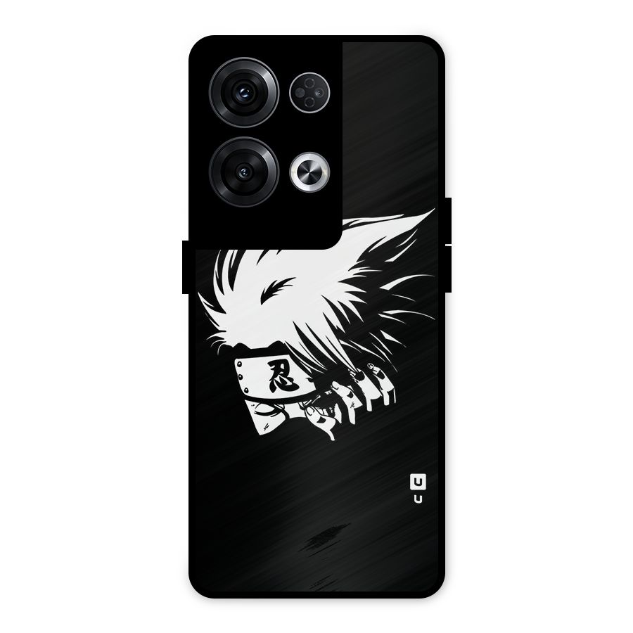 Kakashi Hatake Black Metal Back Case for Oppo Reno8 Pro 5G