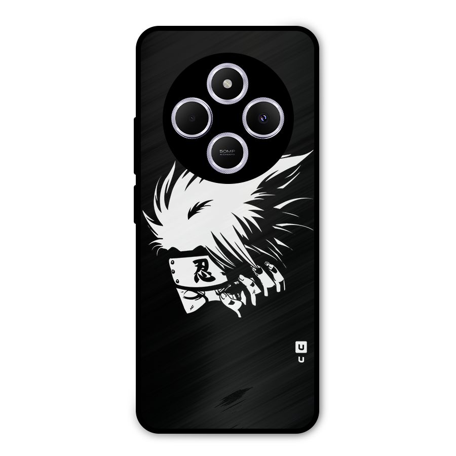 Kakashi Hatake Black Metal Back Case for Poco C75 5G