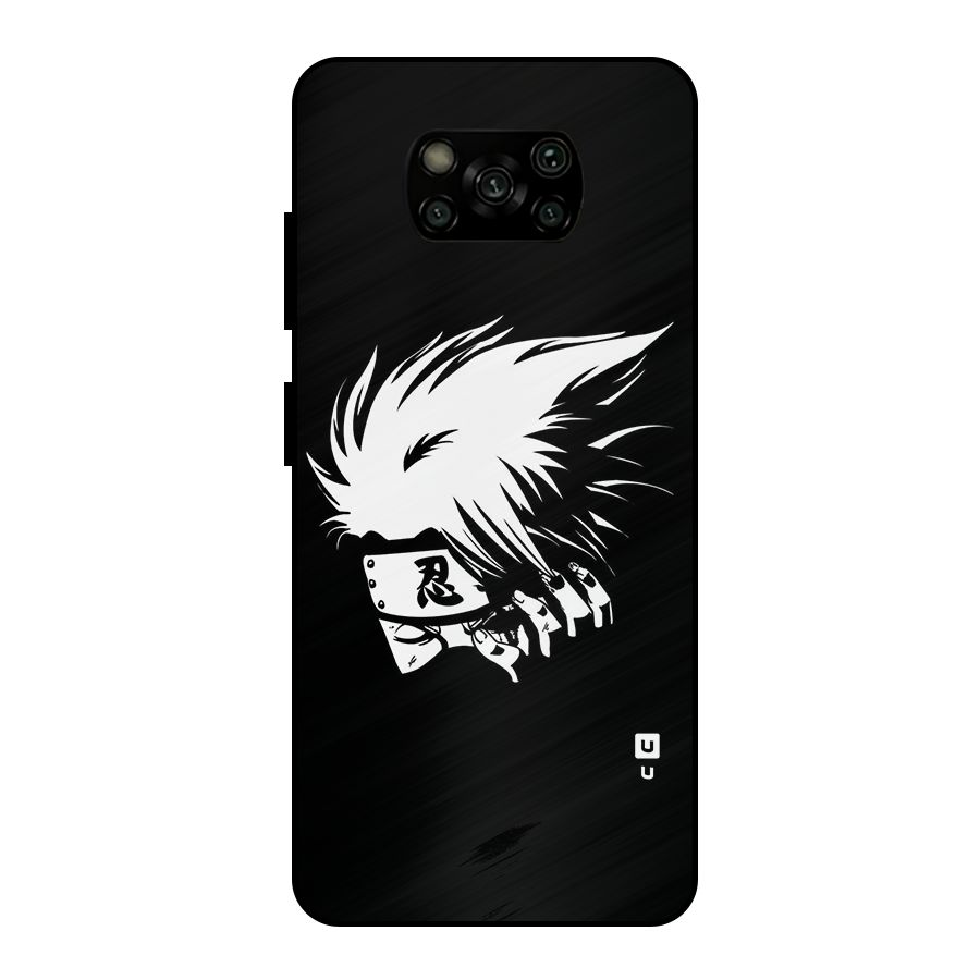 Kakashi Hatake Black Metal Back Case for Poco X3