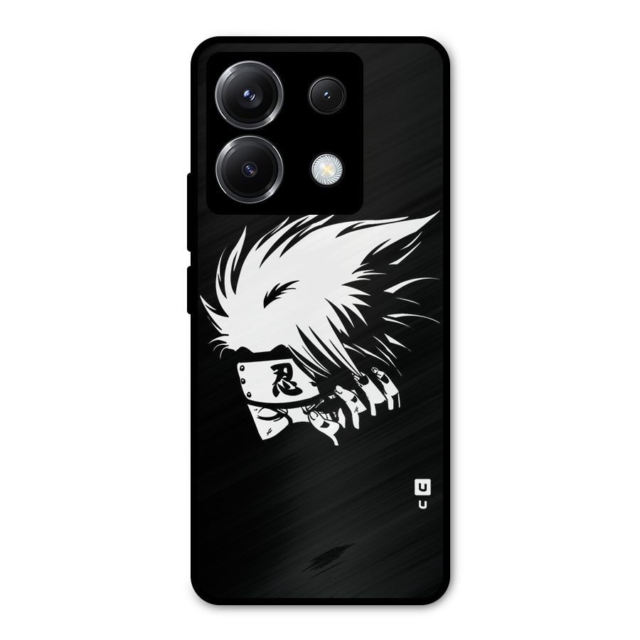 Kakashi Hatake Black Metal Back Case for Poco X6