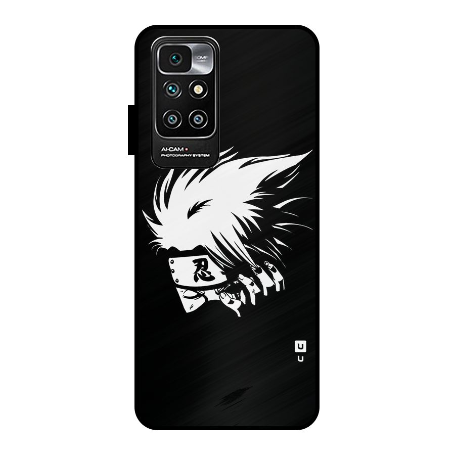Kakashi Hatake Black Metal Back Case for Redmi 10 Prime