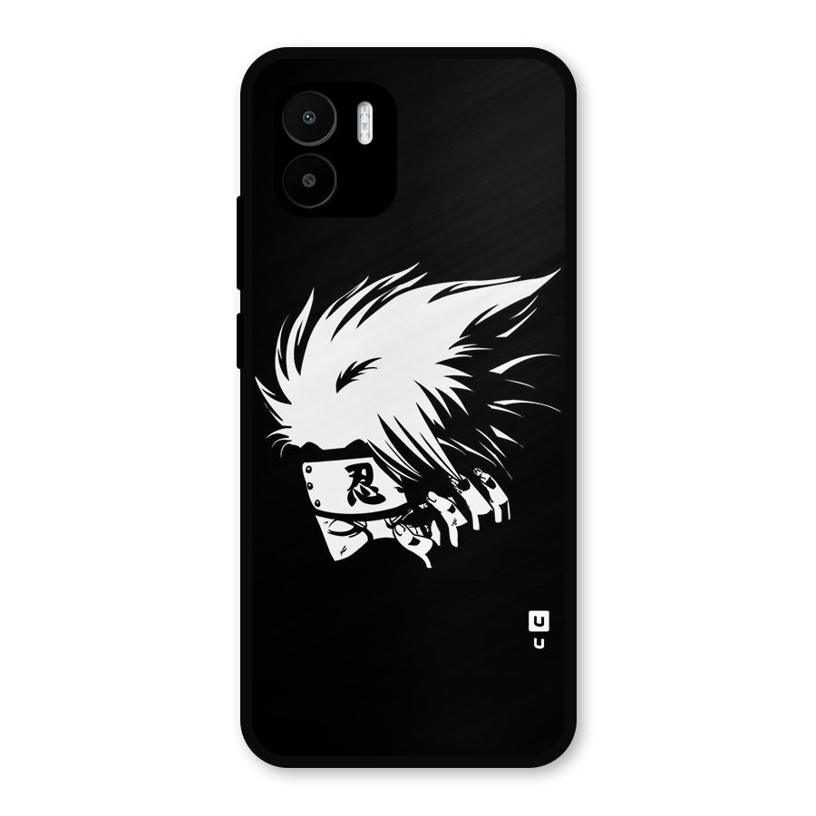 Kakashi Hatake Black Metal Back Case for Redmi A2
