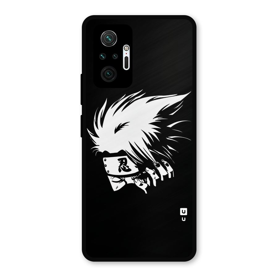 Kakashi Hatake Black Metal Back Case for Redmi Note 10 Pro
