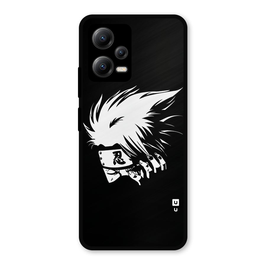 Kakashi Hatake Black Metal Back Case for Redmi Note 12 5G