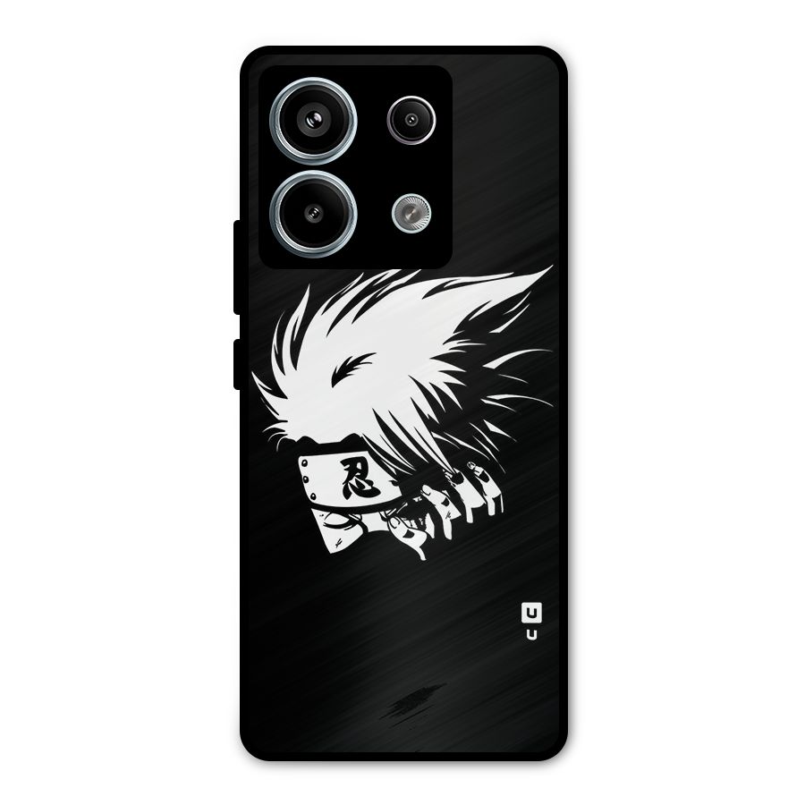 Kakashi Hatake Black Metal Back Case for Redmi Note 13 Pro 5G