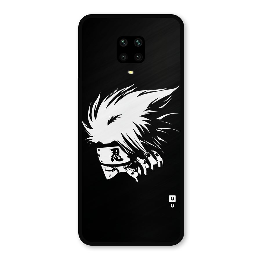 Kakashi Hatake Black Metal Back Case for Redmi Note 9 Pro Max
