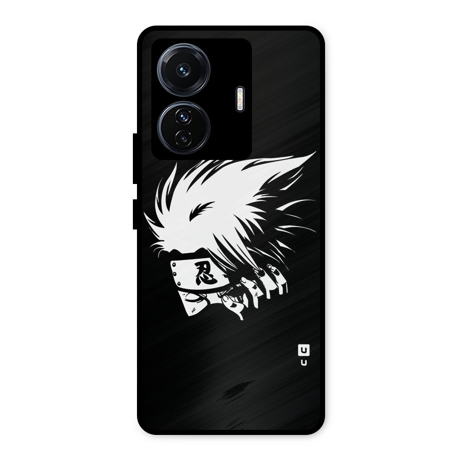 Kakashi Hatake Black Metal Back Case for Vivo T1 Pro