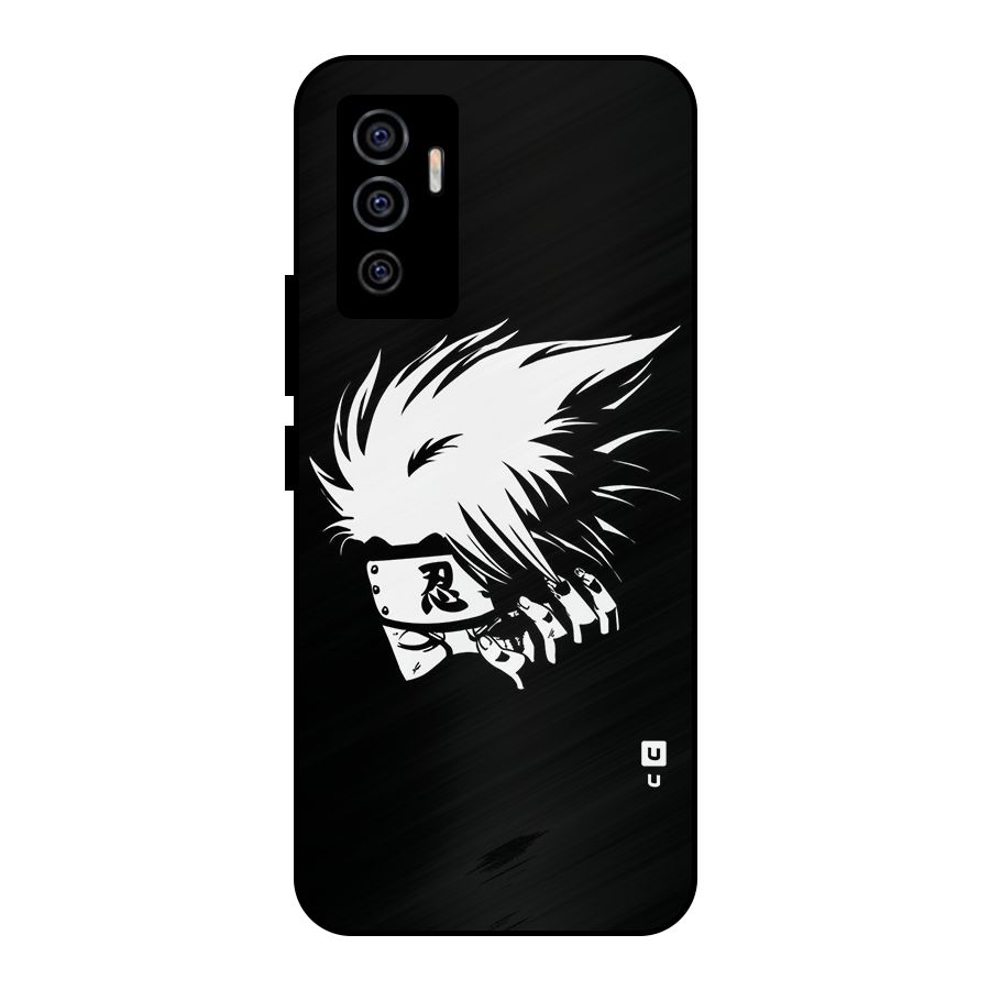 Kakashi Hatake Black Metal Back Case for Vivo V23e