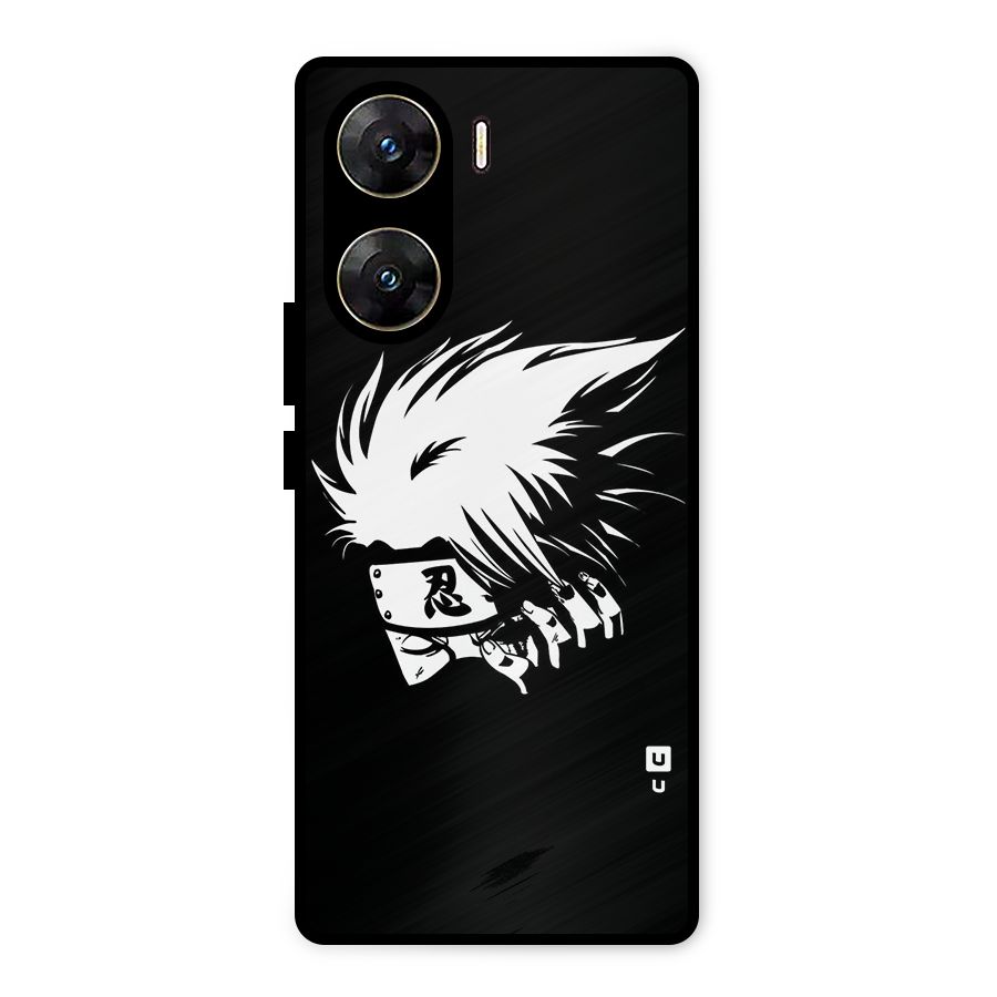 Kakashi Hatake Black Metal Back Case for Vivo V29e