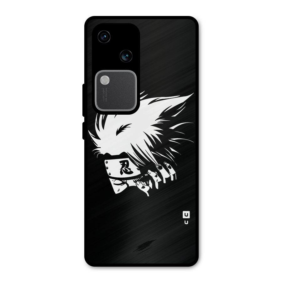Kakashi Hatake Black Metal Back Case for Vivo V30