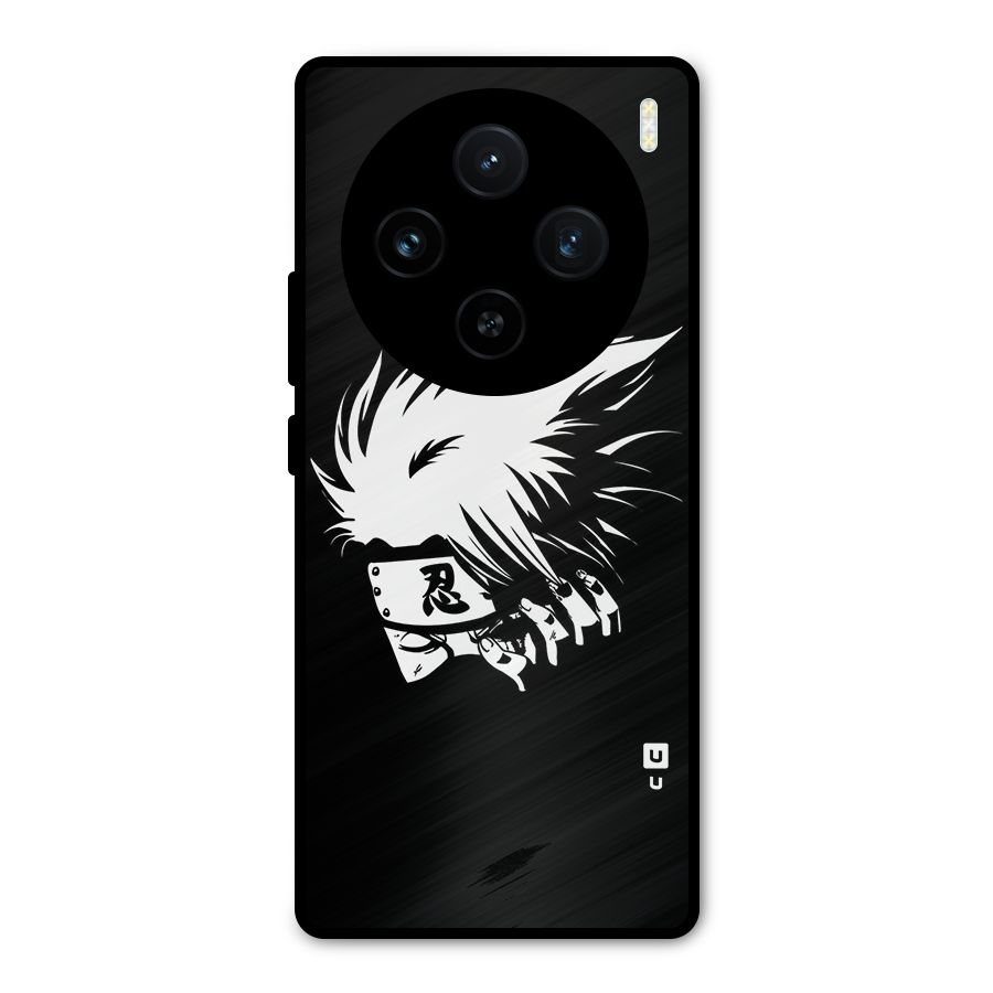 Kakashi Hatake Black Metal Back Case for Vivo X100
