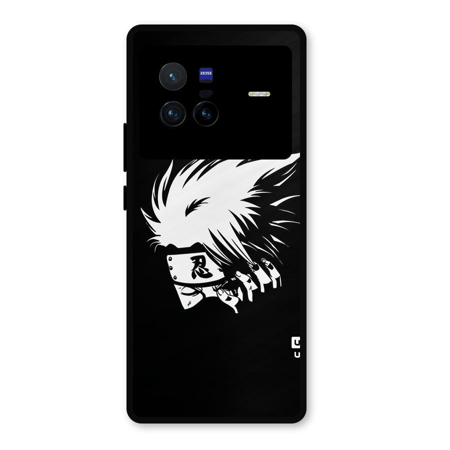 Kakashi Hatake Black Metal Back Case for Vivo X80