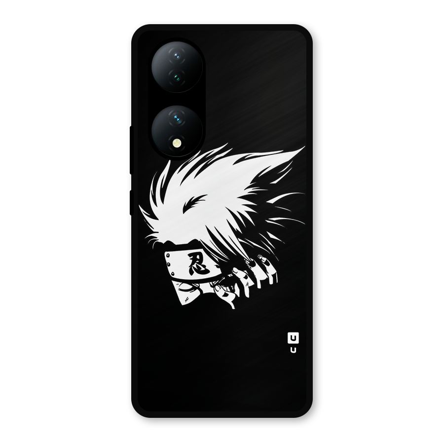 Kakashi Hatake Black Metal Back Case for Vivo Y100a