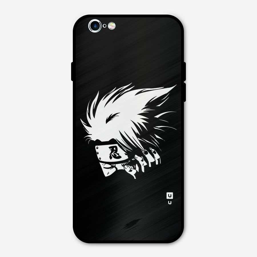 Kakashi Hatake Black Metal Back Case for iPhone 6 6s